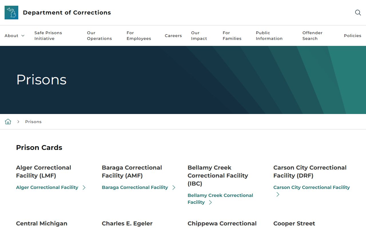 Alpena County arrest records connect to statewide Michigan corrections custody data