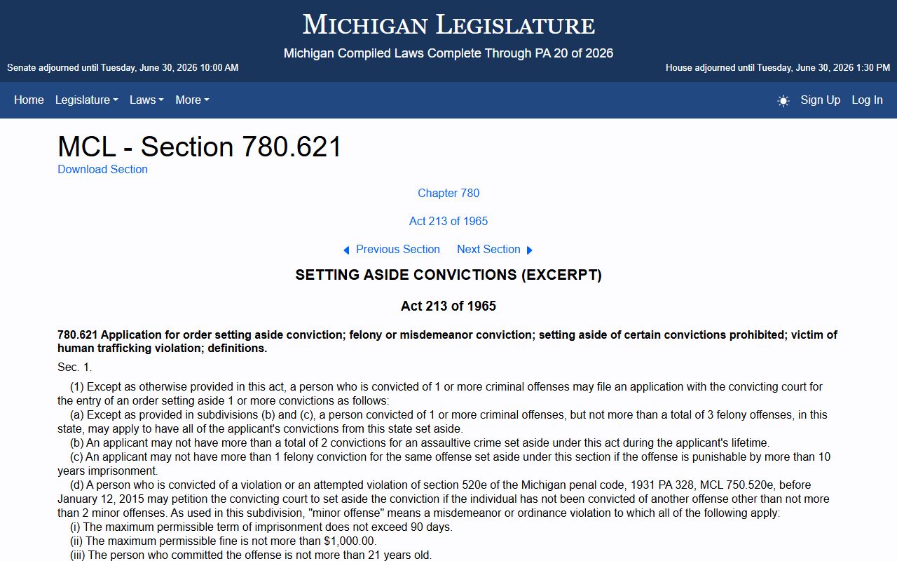 Alpena County criminal court records