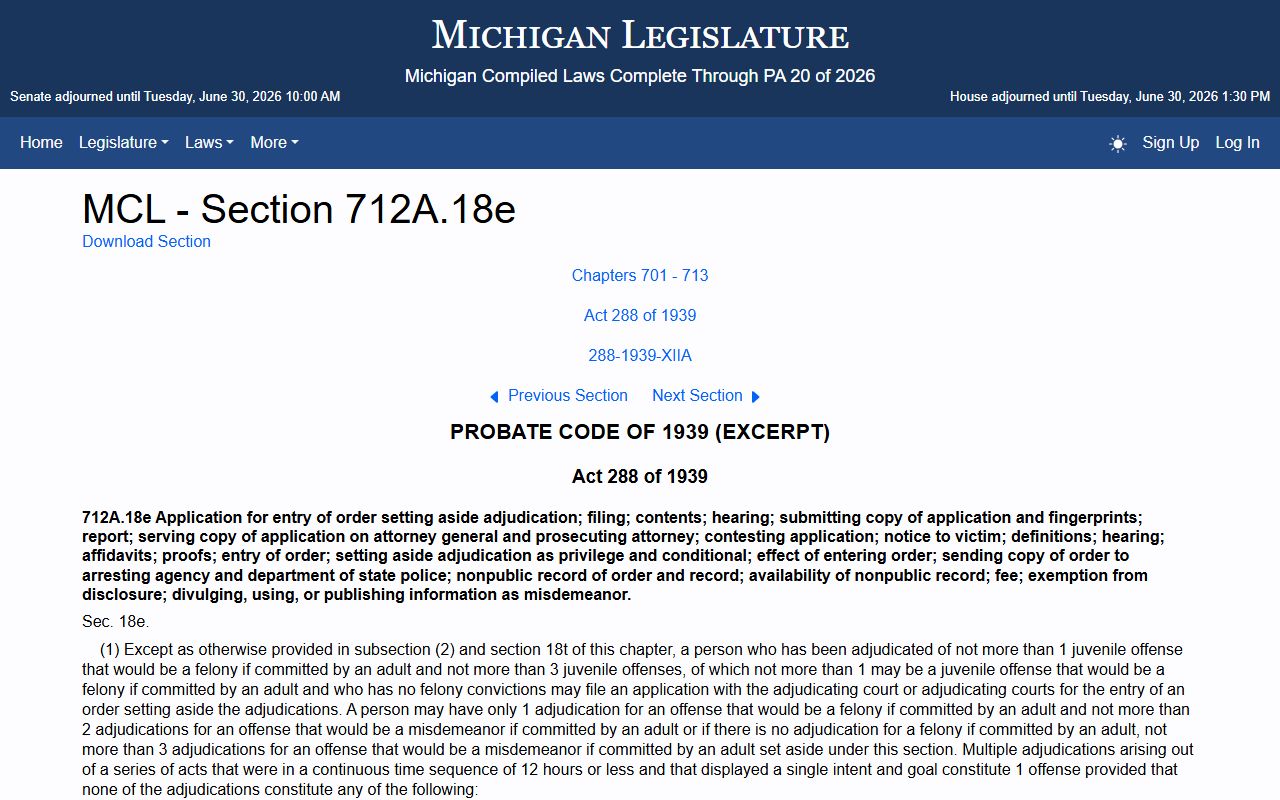 Alpena County probate records